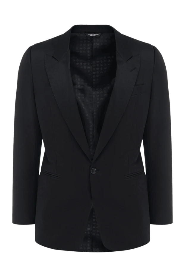 Dolce & Gabbana мужские пиджак из шерсти черный мужской купить с ценами и фото 997009 - фото 1