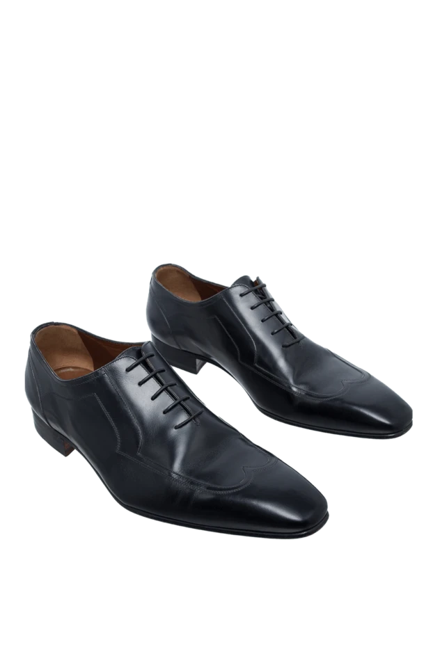 A.Testoni black polished leather closed-toe shoes 997530 - photo 3