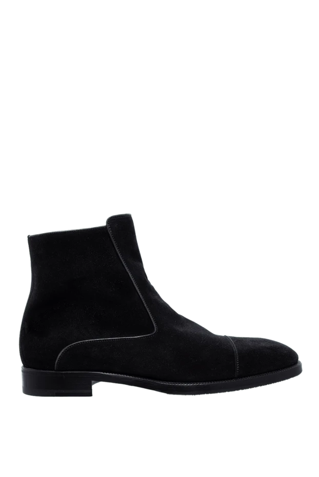 A.Testoni man men's black suede boots buy with prices and photos 997954 - photo 1