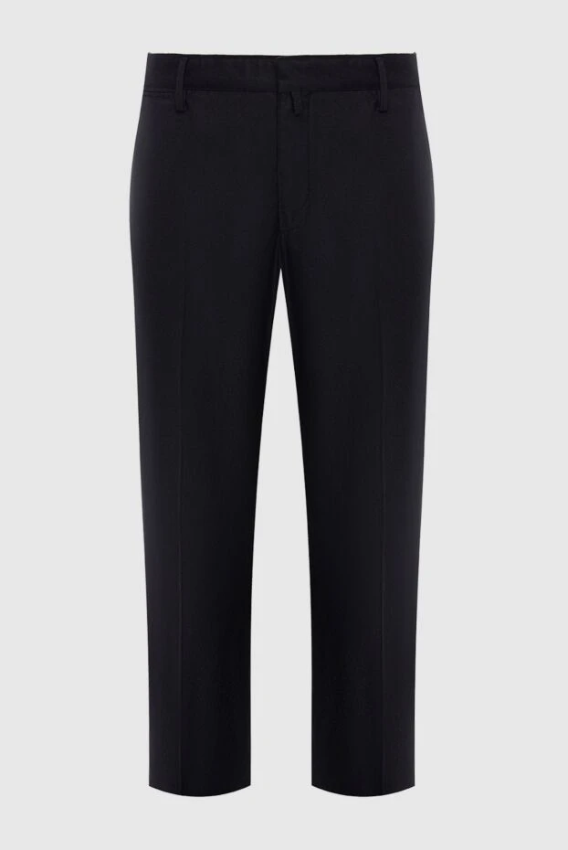 Cortigiani мужские брюки из шерсти черные мужские купить с ценами и фото 998541 - фото 1
