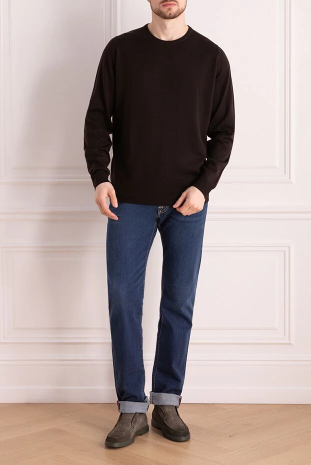 John Smedley man brown wool jumper for men buy with prices and photos 998640 - photo 2