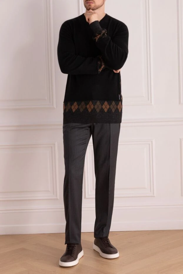 Dolce & Gabbana мужские брюки из шерсти серые мужские купить с ценами и фото 999086 - фото 2