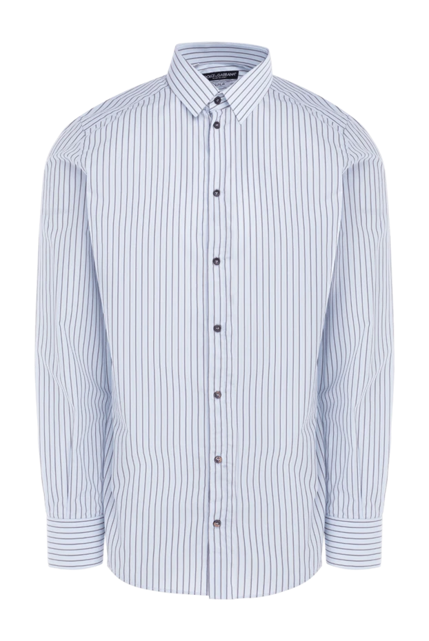 Dolce & Gabbana man blue cotton shirt for men buy with prices and photos 999151 - photo 1