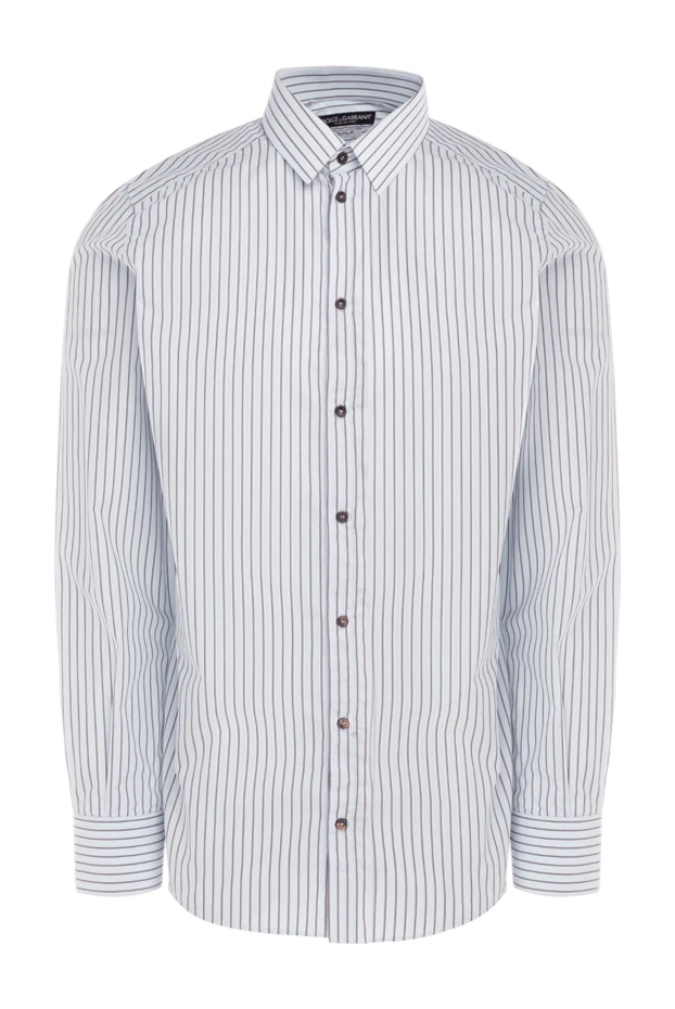 Dolce & Gabbana сорочка з бавовни блакитна чоловіча 999151 - фото 1