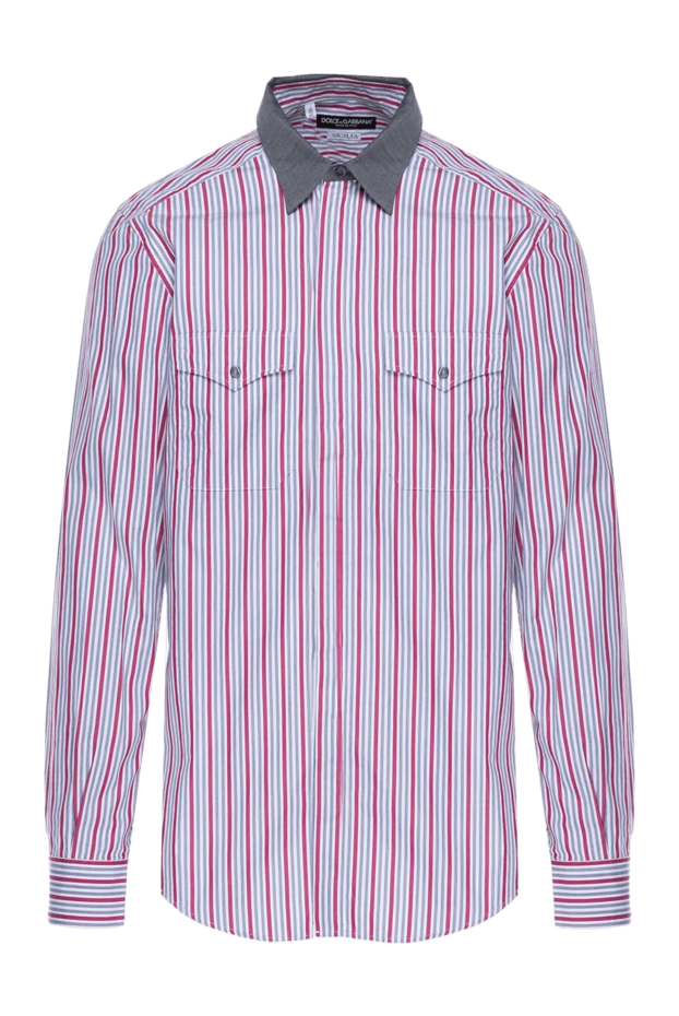 Dolce & Gabbana man blue cotton shirt for men buy with prices and photos 999181 - photo 1