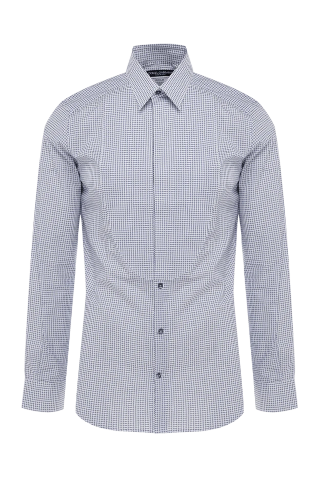 Dolce & Gabbana man men's blue cotton shirt buy with prices and photos 999208 - photo 1