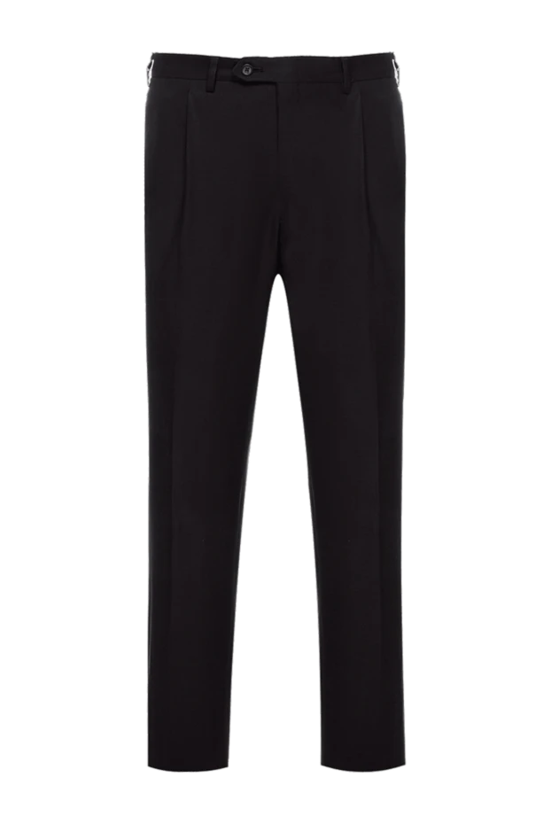 Brioni man brown wool trousers for men buy with prices and photos 999359 - photo 1