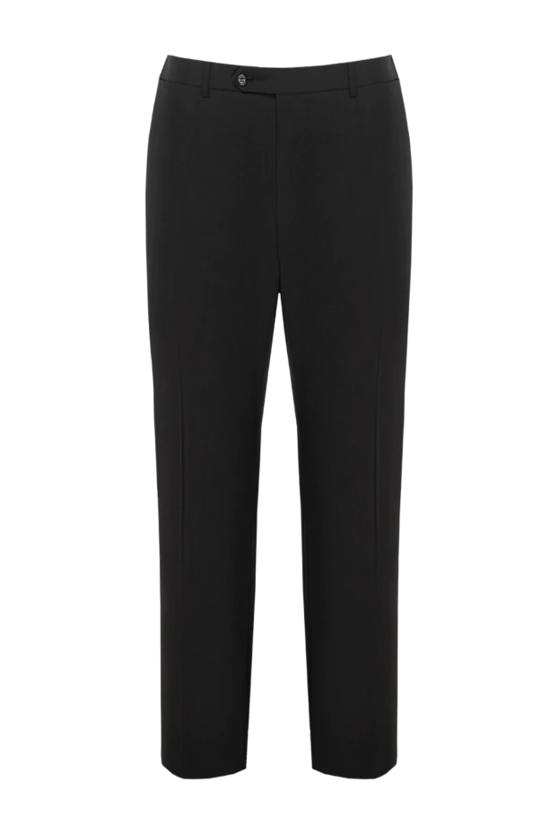 Canali мужские брюки из шерсти мужские черные купить с ценами и фото 999529 - фото 1