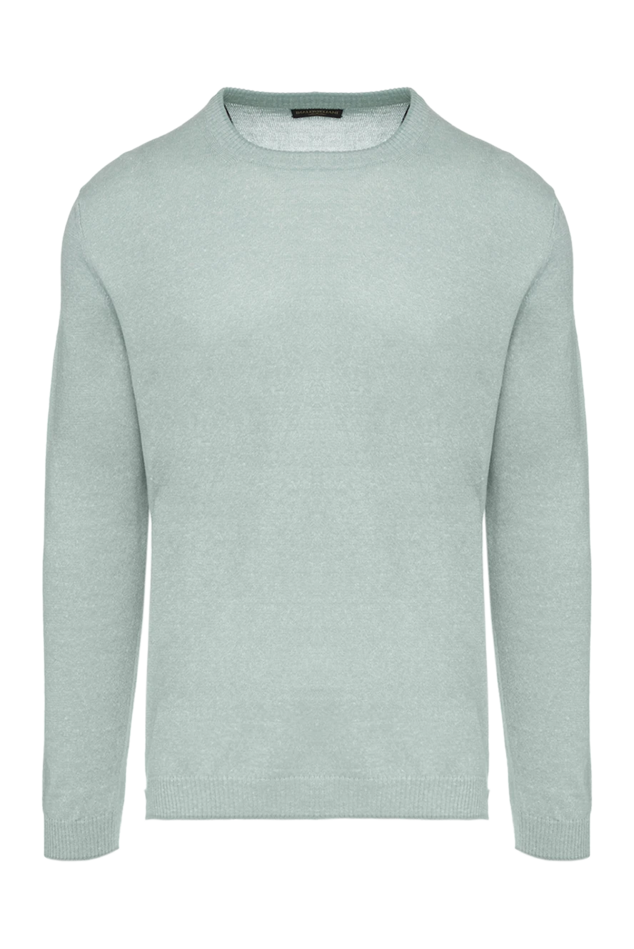 Corneliani man blue cotton and linen jumper for men buy with prices and photos 130363 - photo 1