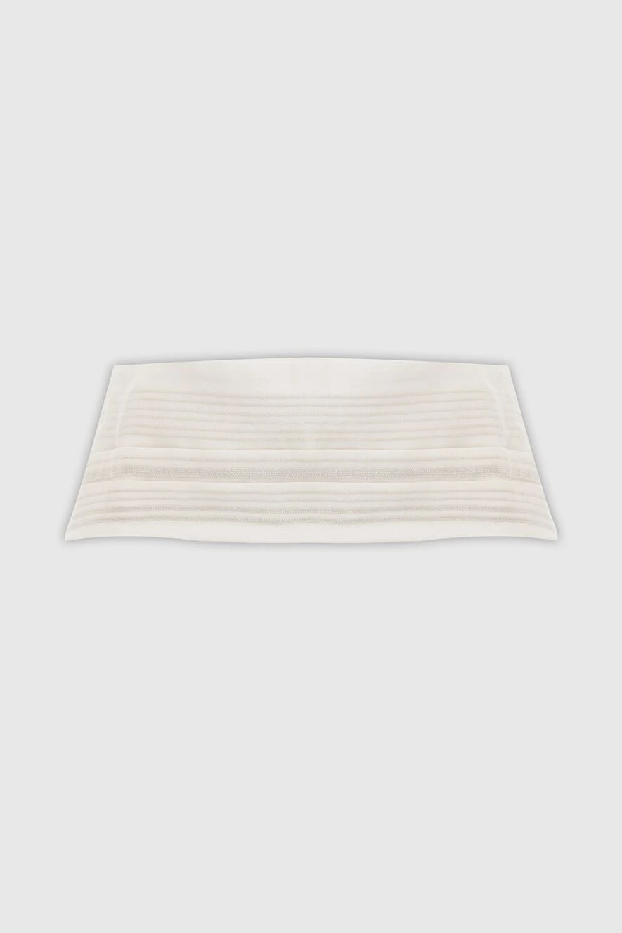 Brunello Cucinelli пояс жіночий білий шовковий з паєтками 130993 - фото 1