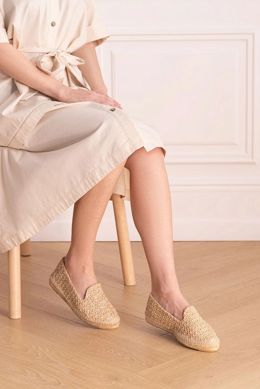 Manebi woman beige canvas espadrilles for women buy with prices and photos 131559 - photo 2