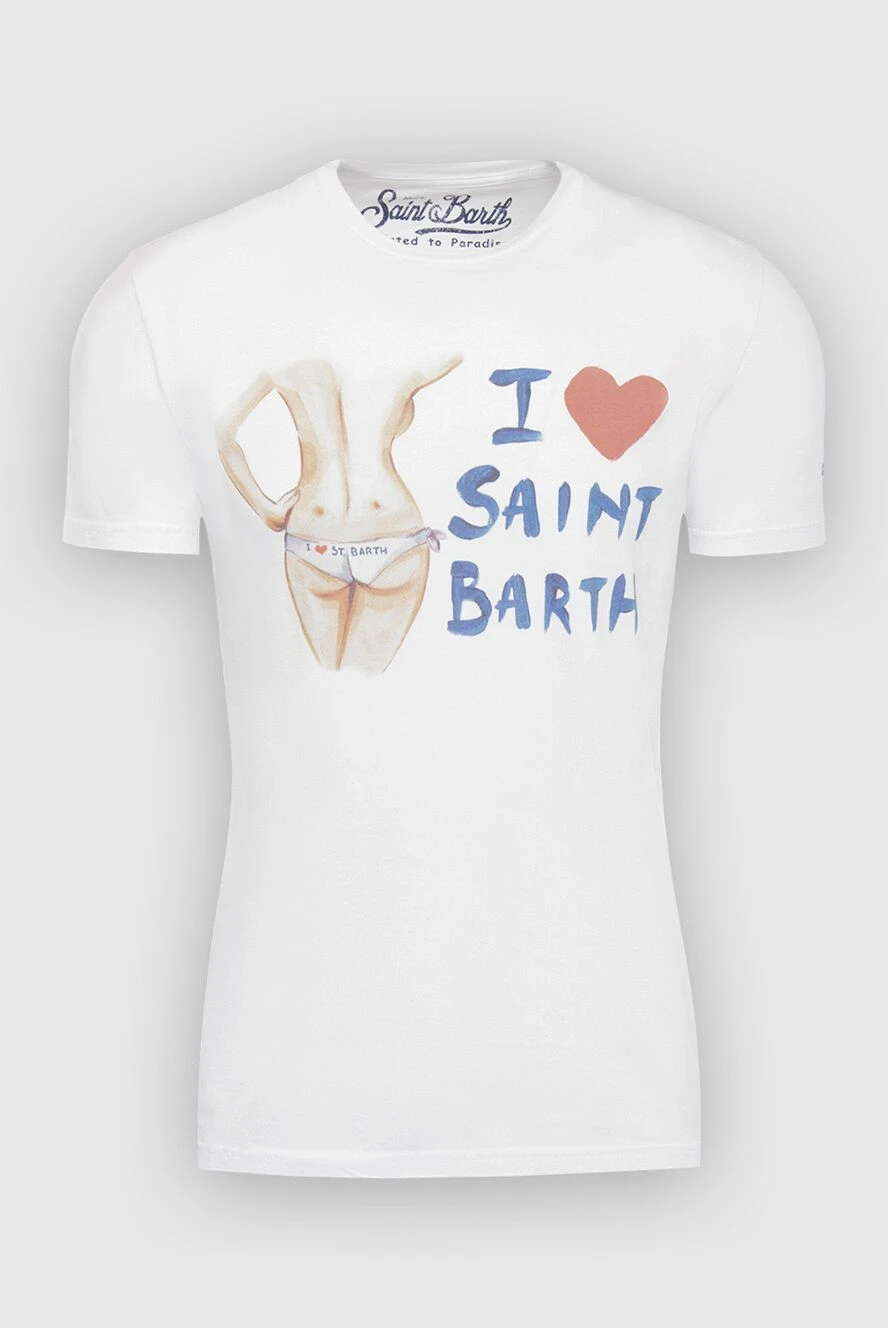 MC2 Saint Barth man white cotton t-shirt for men buy with prices and photos 131649 - photo 1