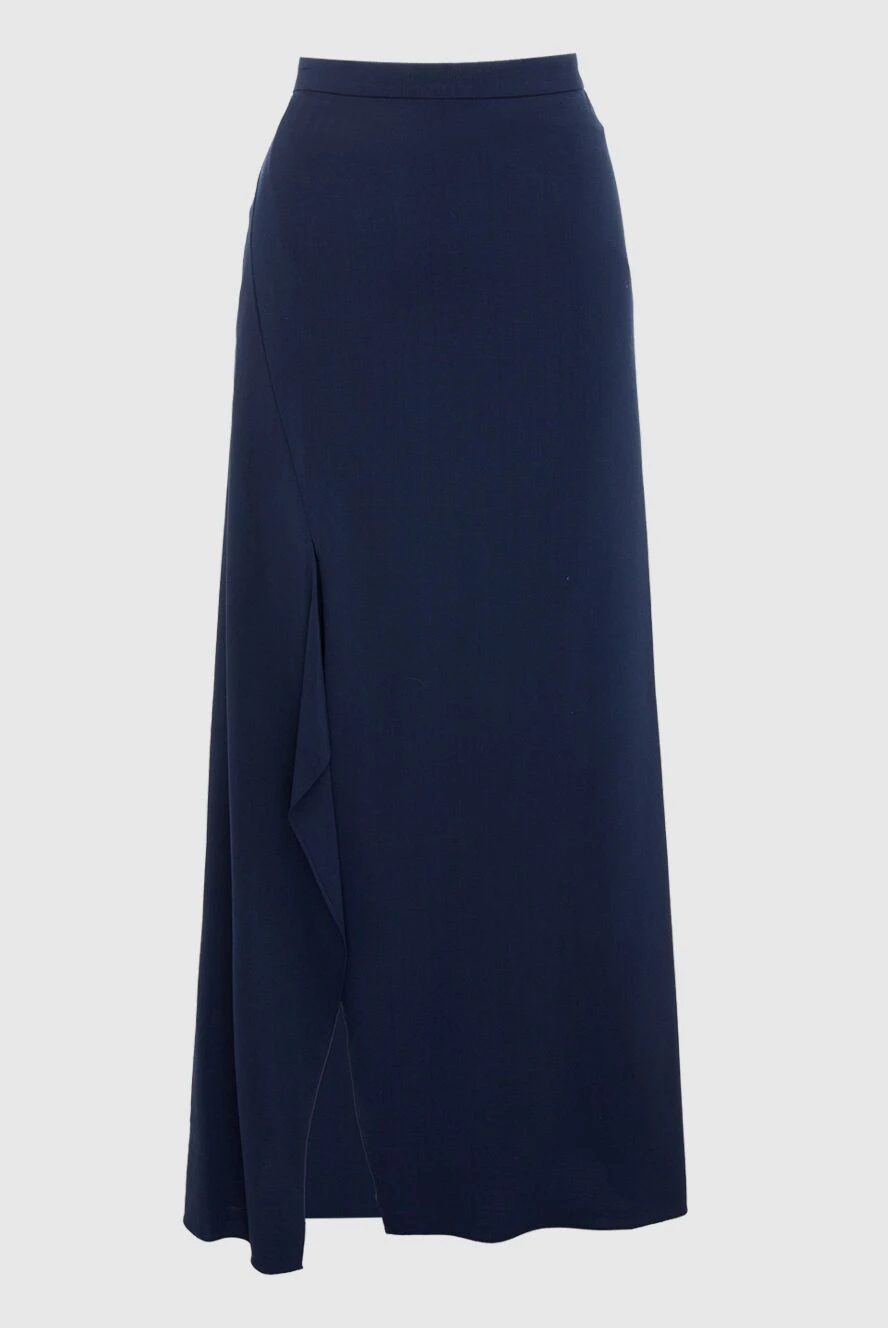 Brunello Cucinelli спідниця з вовни синя жіноча 132706 - фото 1