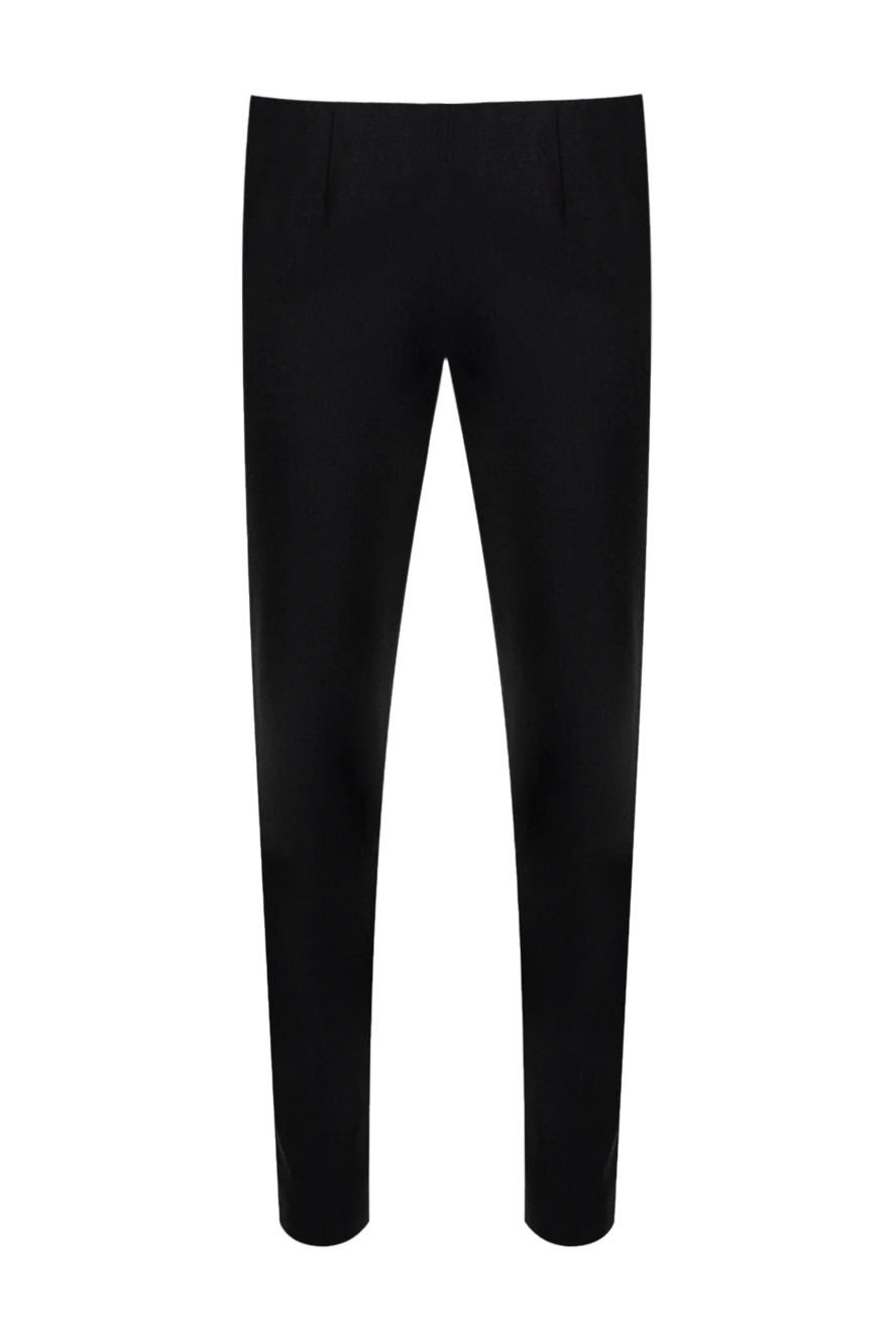 Brunello Cucinelli women's black trousers with creases and a cropped hem 132716 - photo 1