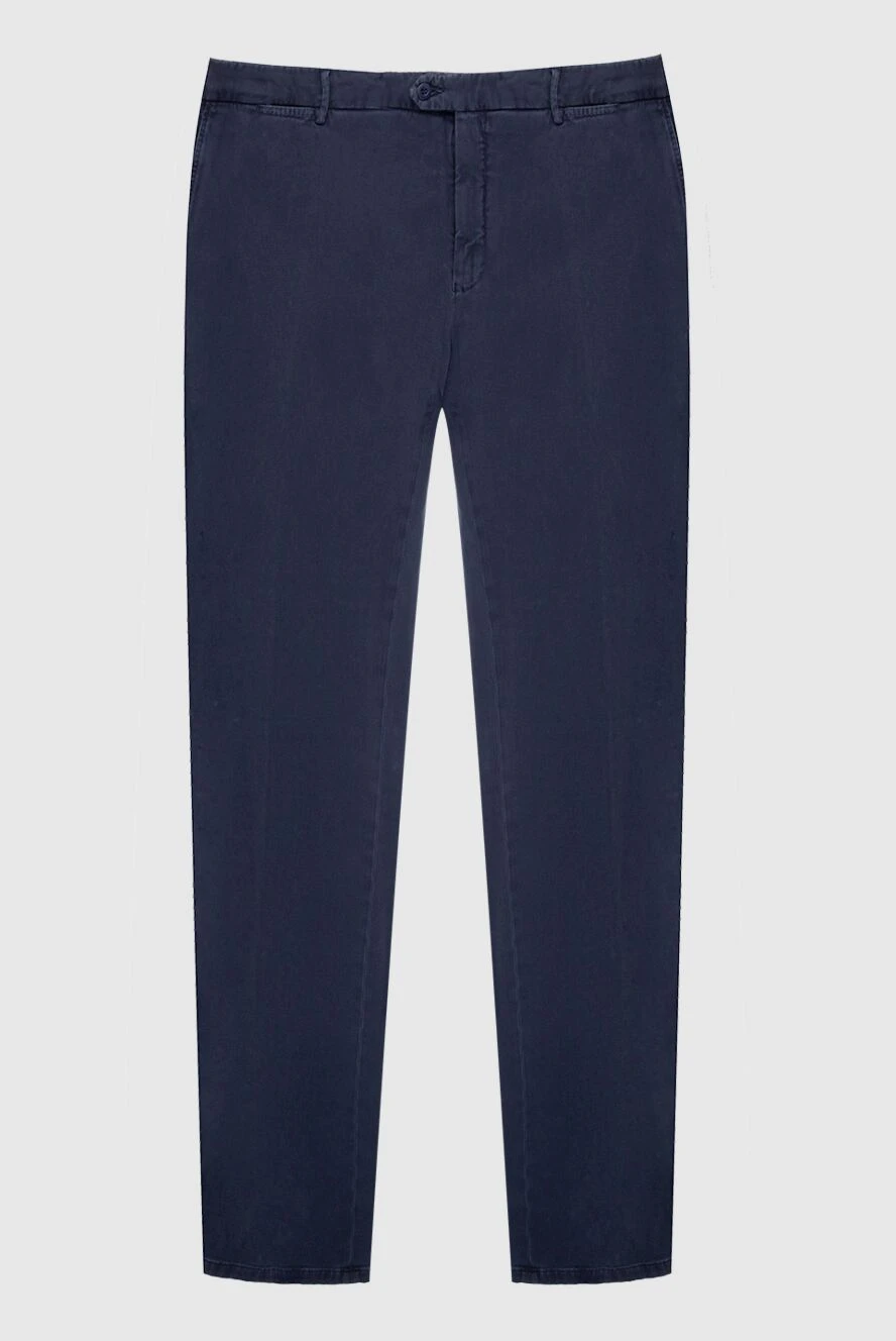 Marco Pescarolo blue cotton pants for men 132902 - photo 1