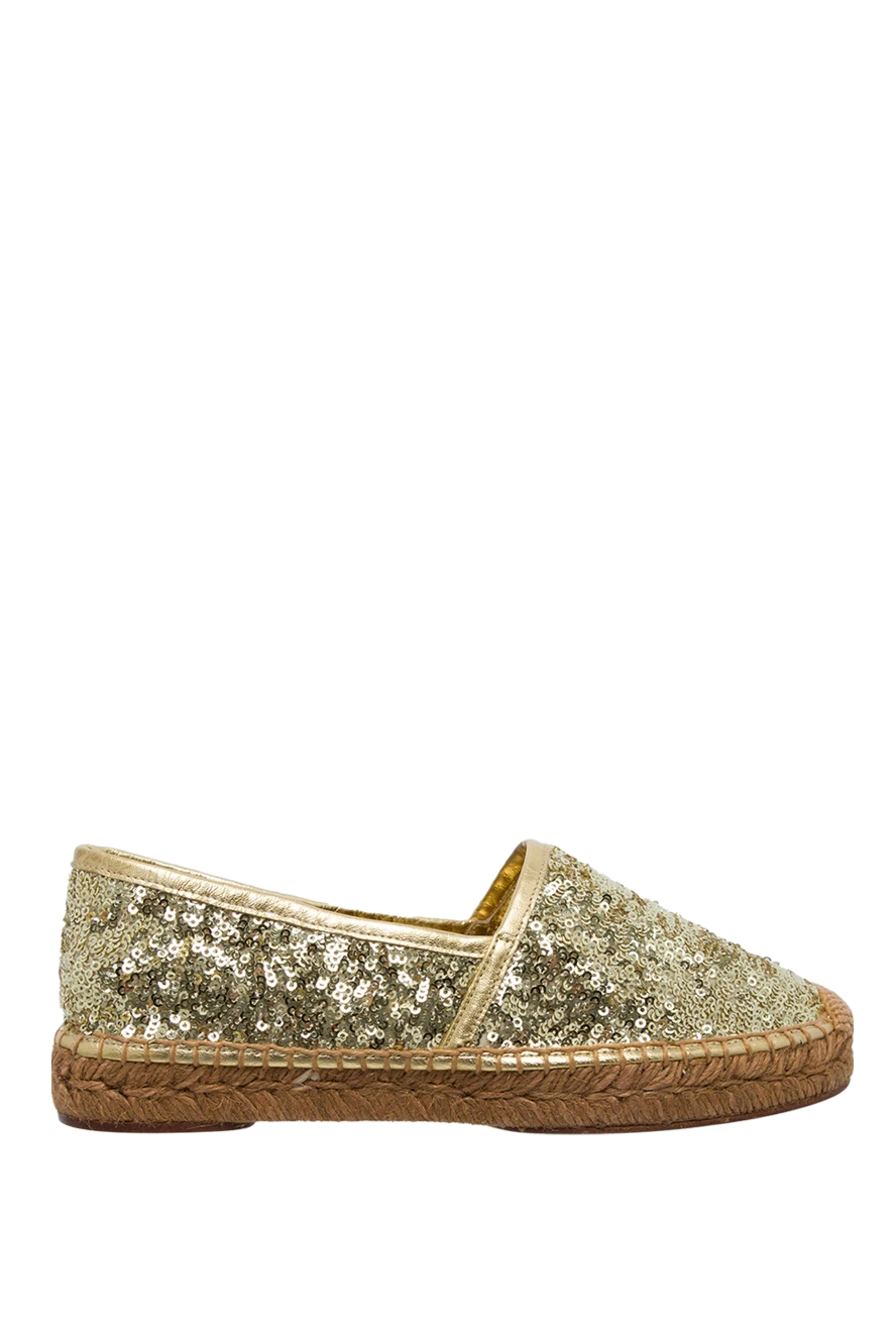 Dolce & Gabbana woman yellow leather and polyamide espadrilles for women buy with prices and photos 133748