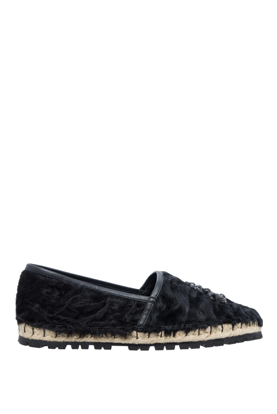 Ermanno Scervino woman black leather espadrilles for women buy with prices and photos 133821