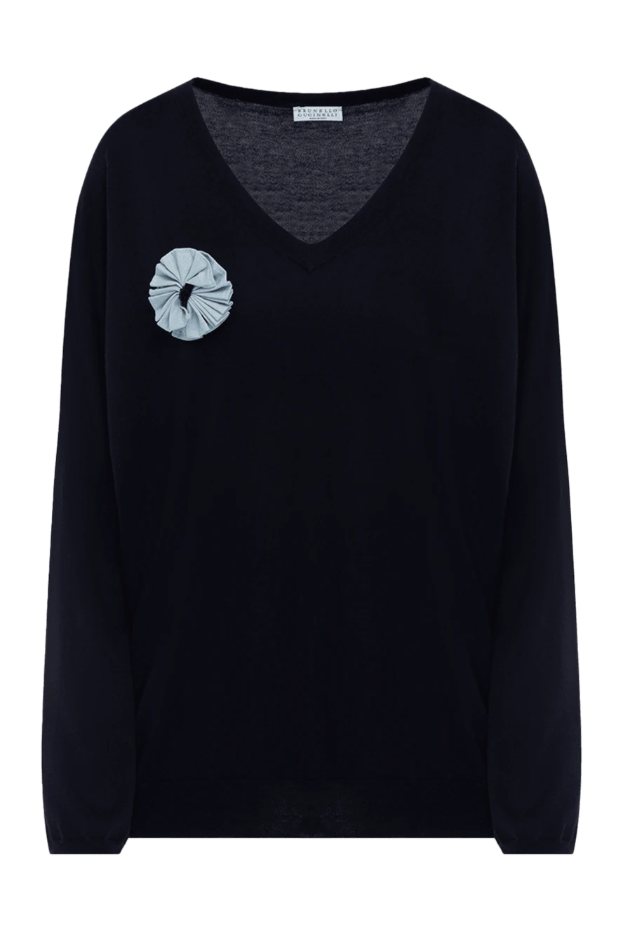Brunello Cucinelli blue cotton jumper for women 134222 - photo 1