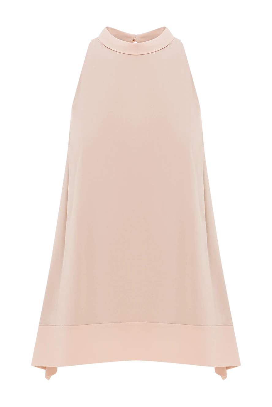 Brunello Cucinelli топ из шелка розовый женский 134225 - фото 1