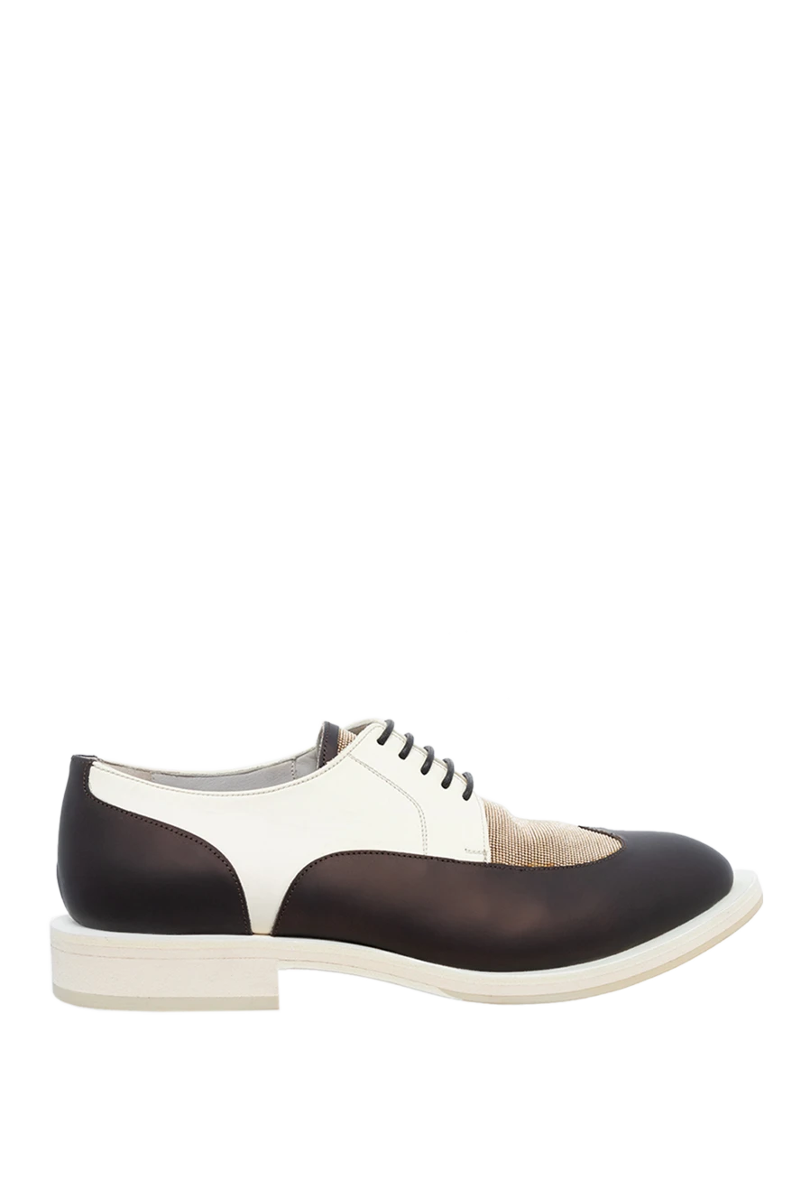 Brunello Cucinelli women's brown leather oxford shoes 134251 - photo 1