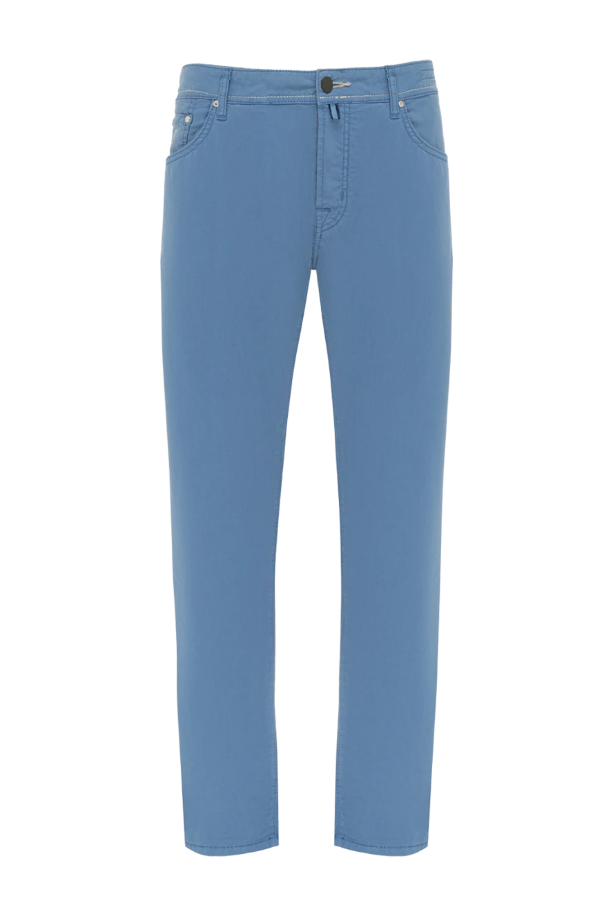 Jacob Cohen мужские джинсы из хлопка голубые мужские купить с ценами и фото 134712 - фото 1