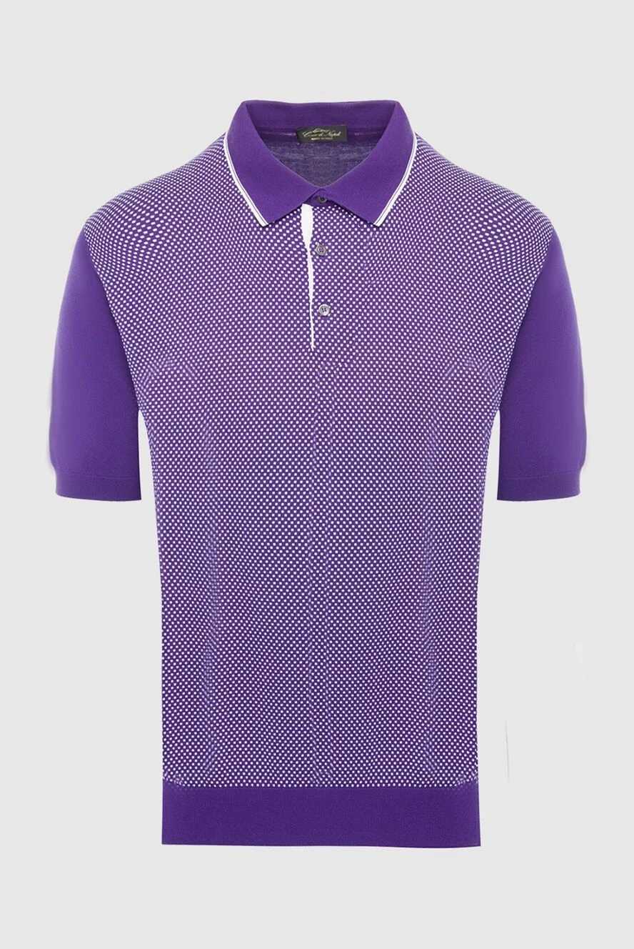 Cesare di Napoli man cotton polo purple for men buy with prices and photos 134840