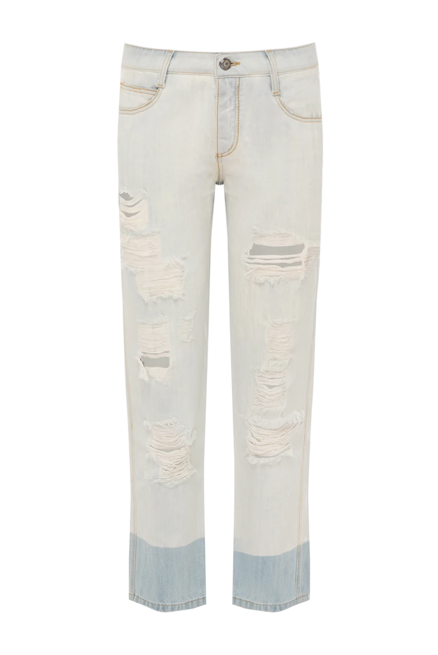 Ermanno Scervino woman blue cotton jeans for women buy with prices and photos 136931 - photo 1