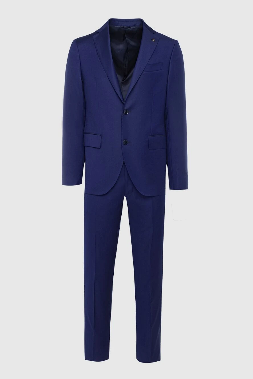 Sartoria Latorre мужские костюм мужской из шерсти синий купить с ценами и фото 137936