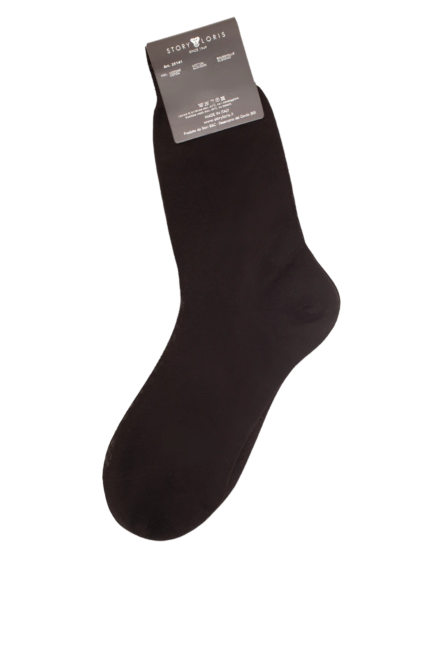 Story Loris чоловічі шкарпетки з бавовни коричневі чоловічі купити фото з цінами 138143 - фото 2