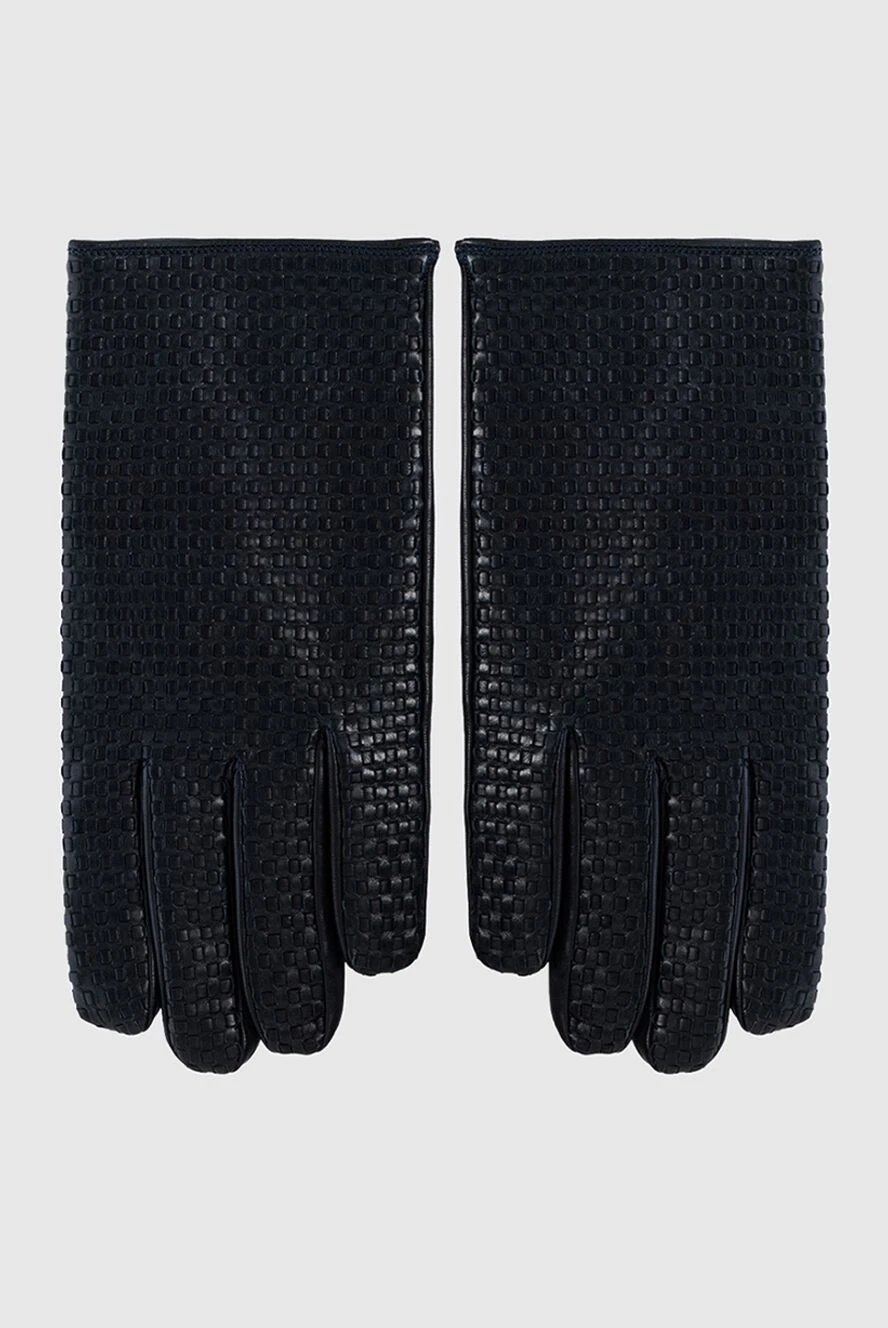 Merola мужские перчатки из натуральной кожи синие мужские купить с ценами и фото 138437 - фото 1