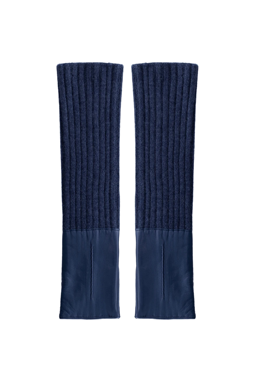 Merola женские перчатки из кожи и кашемира синие женские купить с ценами и фото 138440