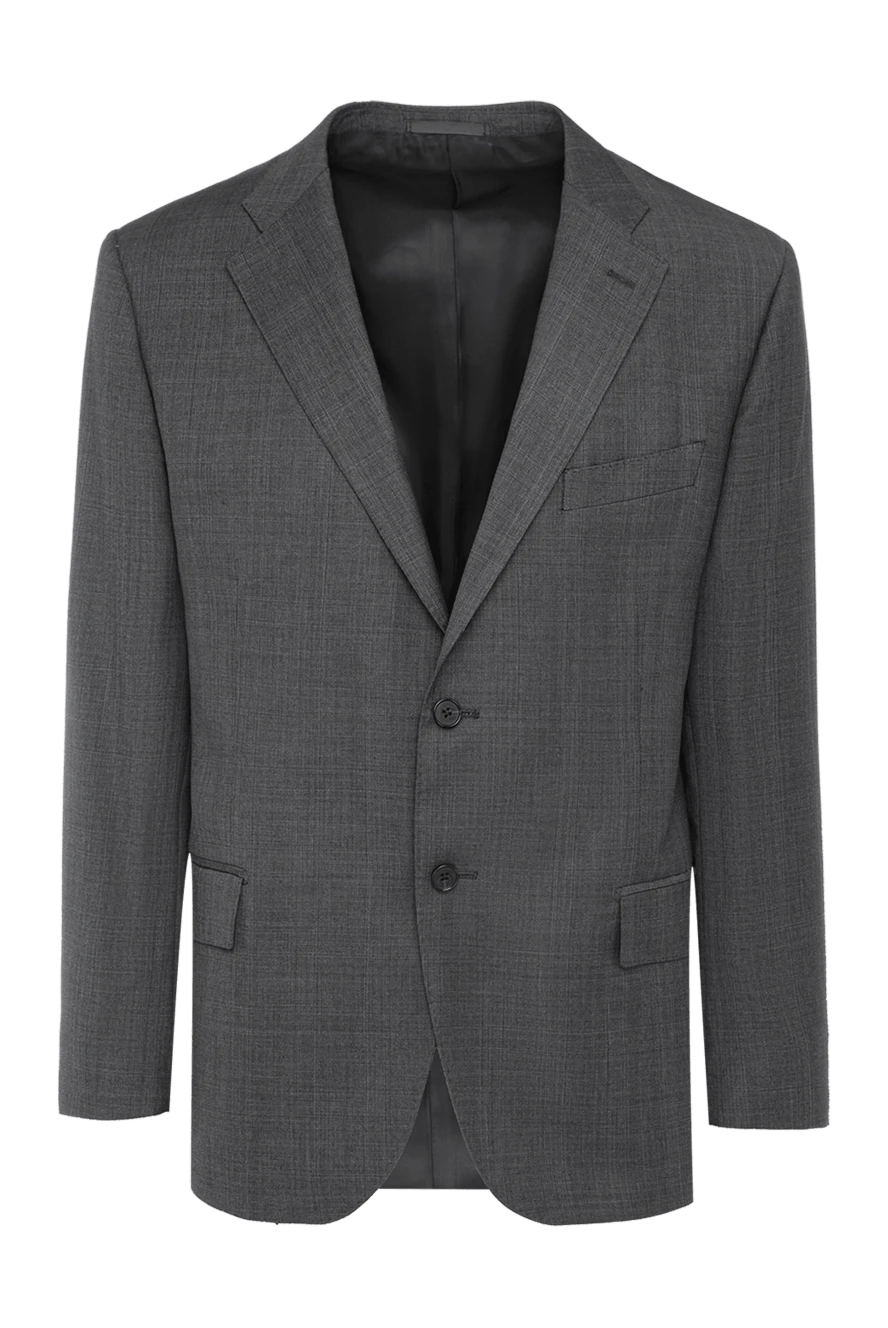 Lubiam man gray wool jacket for men 138528 - photo 1