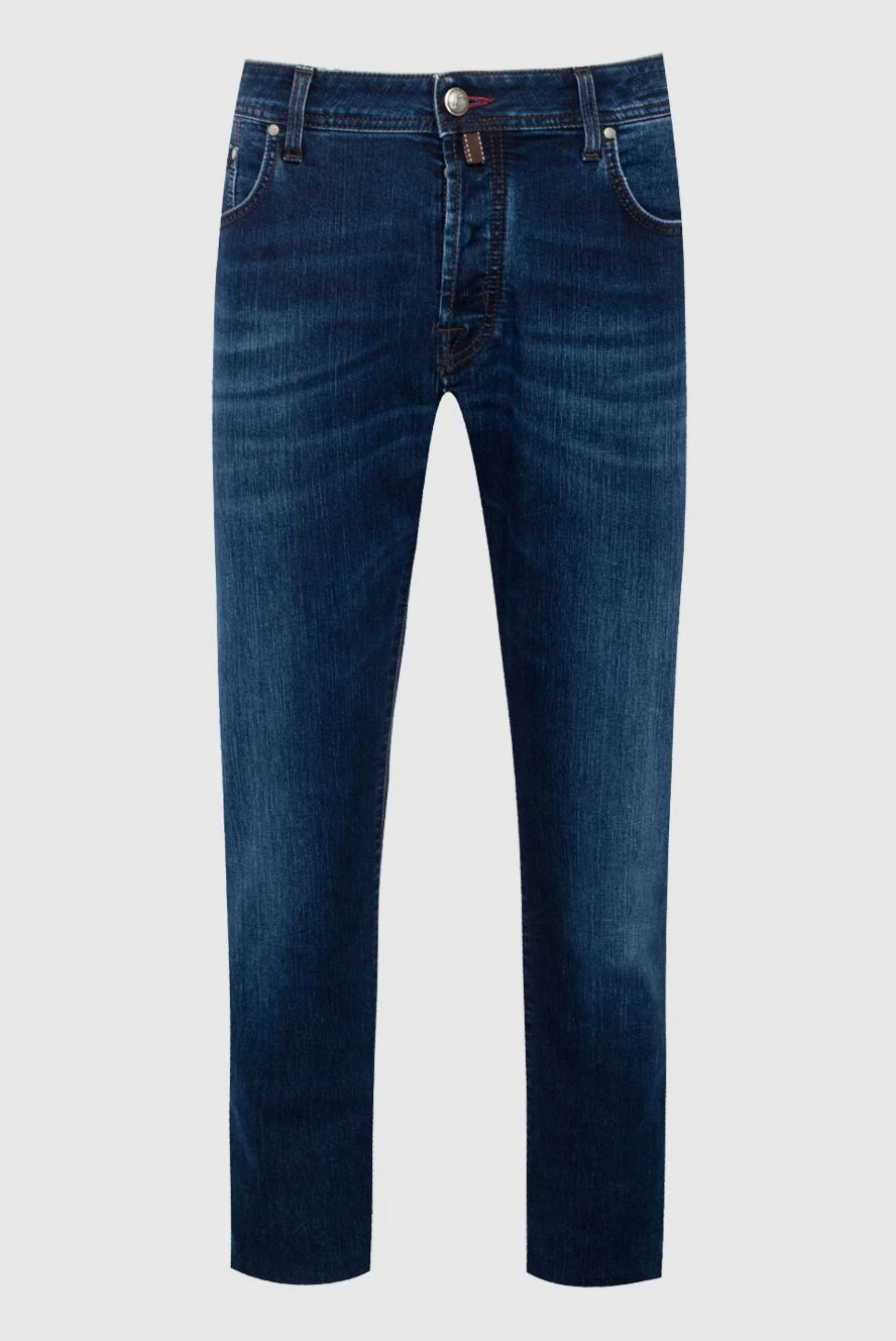 Jacob Cohen мужские джинсы из хлопка и полиэстера синие мужские купить с ценами и фото 138777 - фото 1