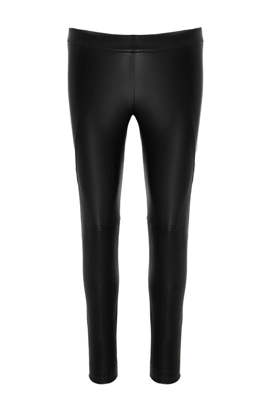 Brunello Cucinelli штани зі шкіри коричневі жіночі 138917 - фото 1