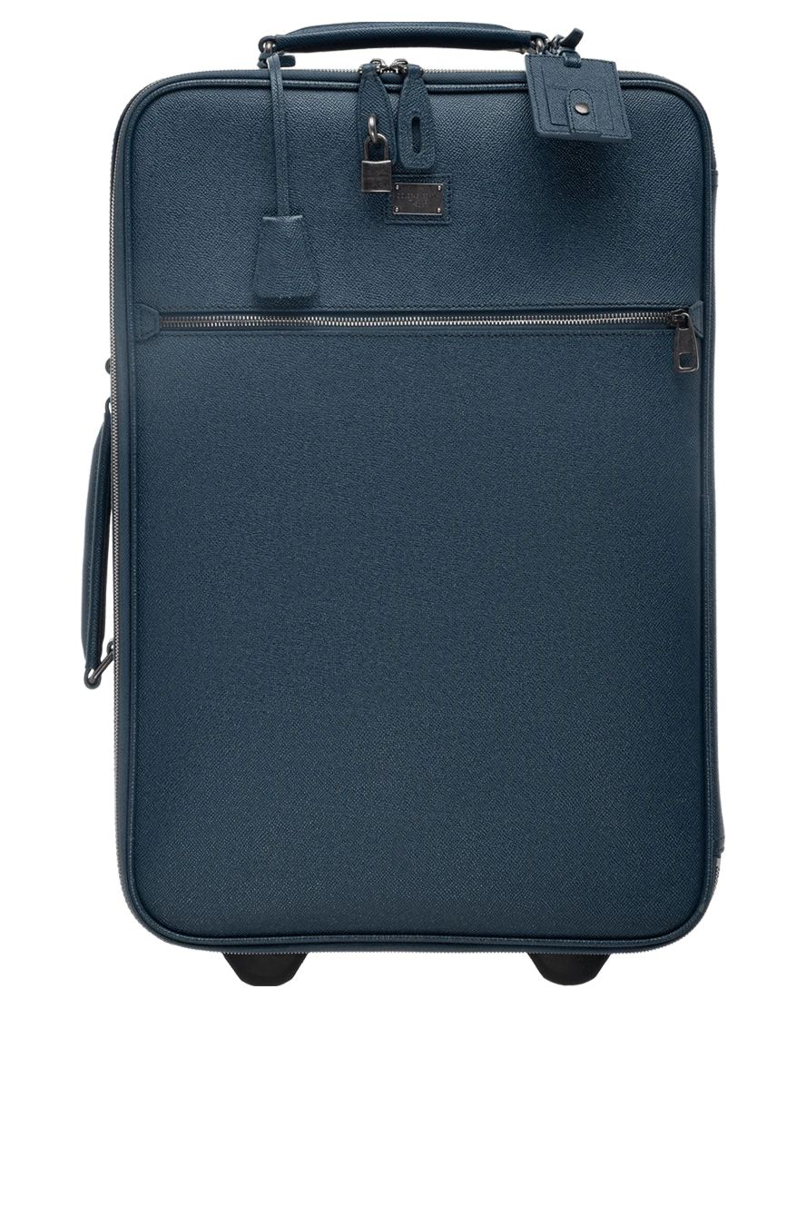 Dolce & Gabbana man blue leather suitcase for men buy with prices and photos 139597 - photo 1