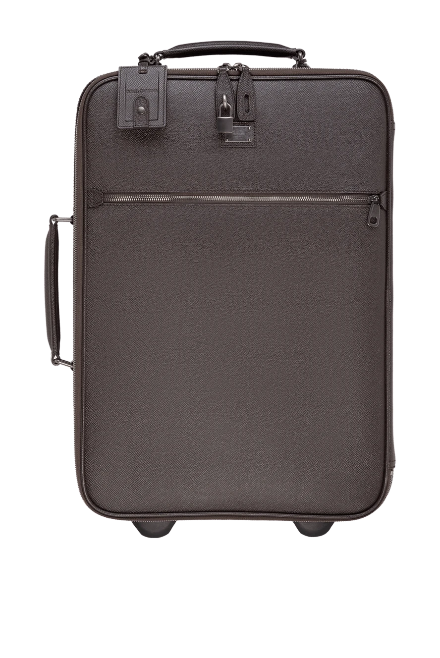 Dolce & Gabbana мужские чемодан из кожи коричневый мужской купить с ценами и фото 139598 - фото 1