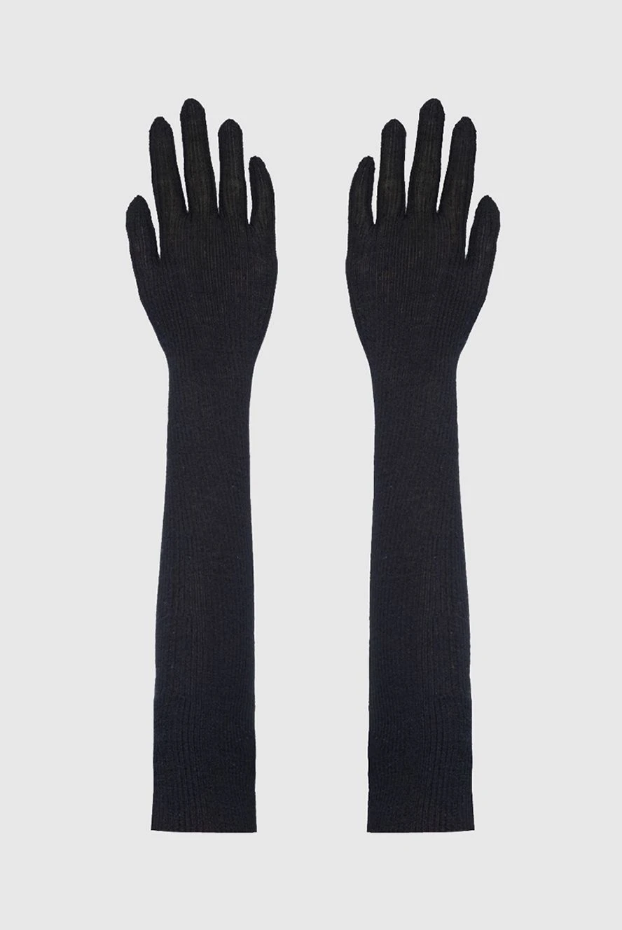 Dolce & Gabbana женские перчатки удлиненные из шерсти черные женские купить с ценами и фото 139626 - фото 1