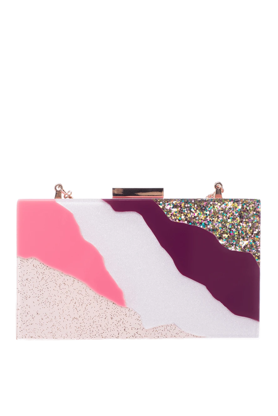 Olga Berg woman multi-colored leather clutch for women buy with prices and photos 140009