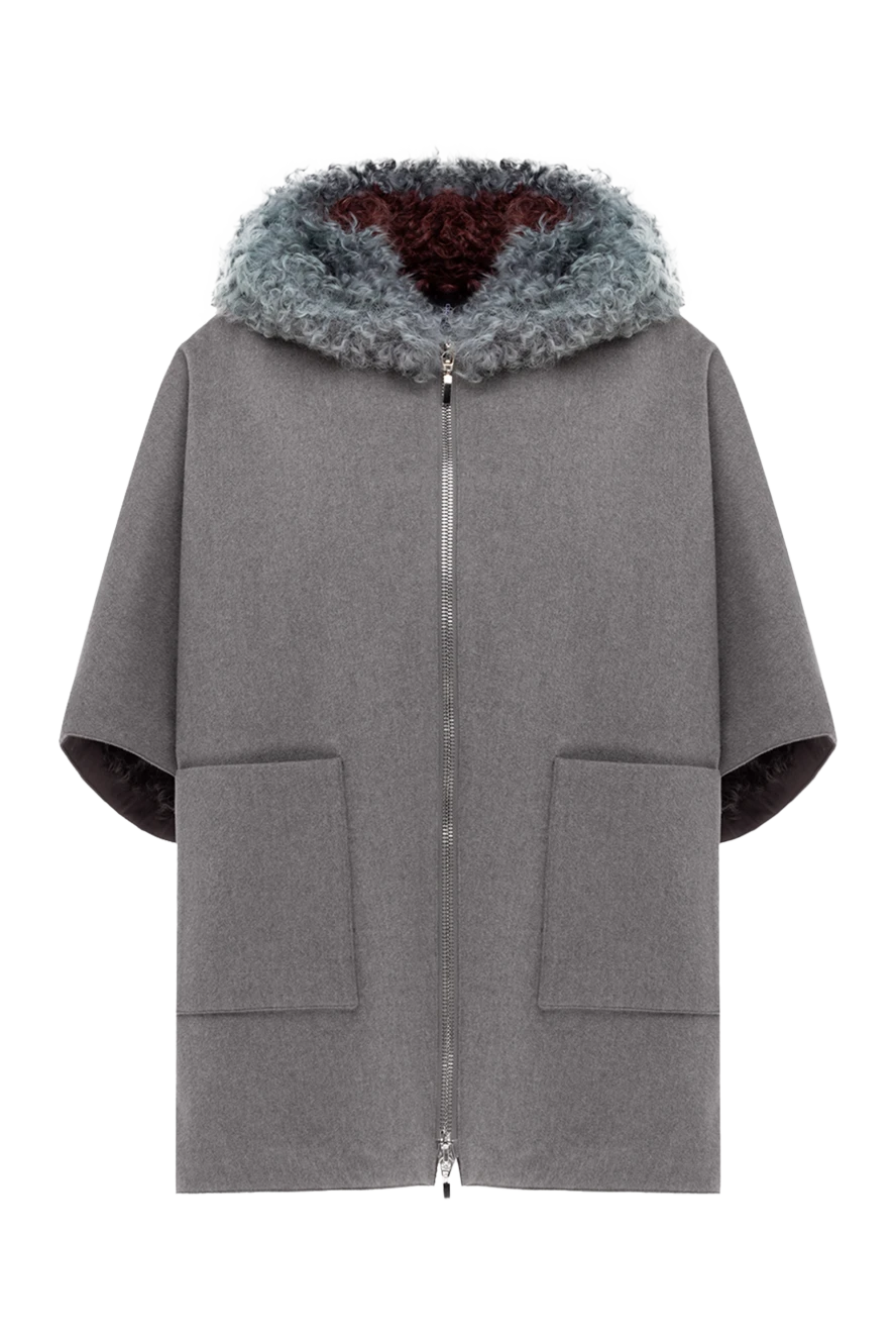 Fabio Gavazzi женские пальто из калгана коричневое женское купить с ценами и фото 140069 - фото 1