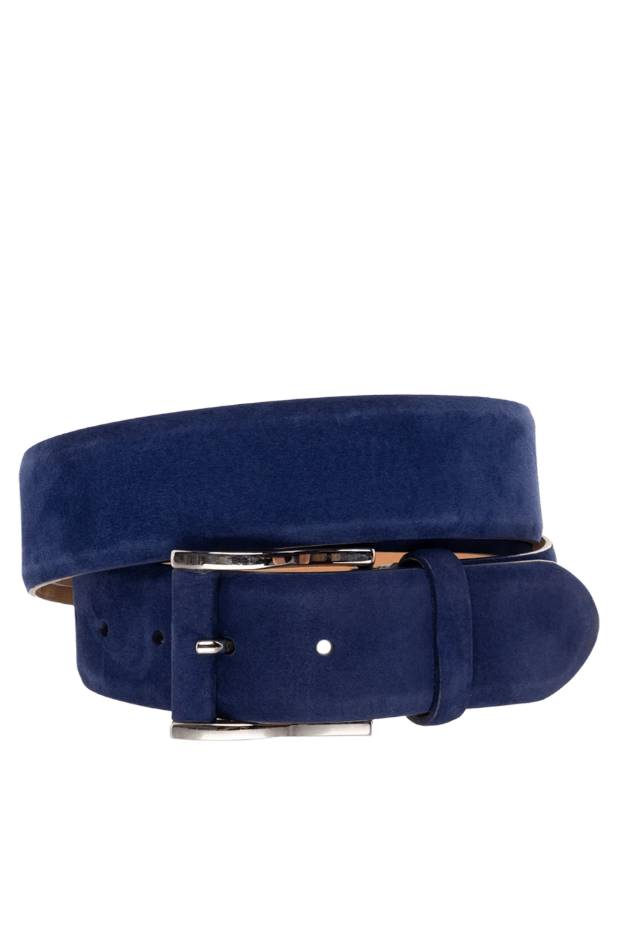 Cesare di Napoli man blue nubuck belt for men 140527 - photo 1