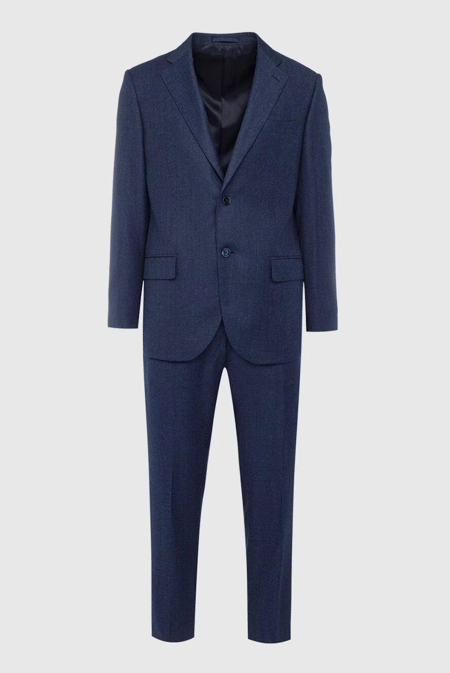 Lubiam men's suit made of wool blue 140544 - photo 1