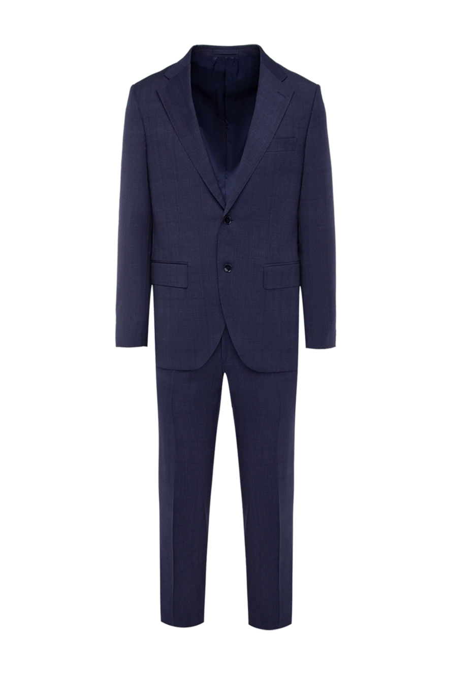 Lubiam men's suit made of wool blue 140564 - photo 1