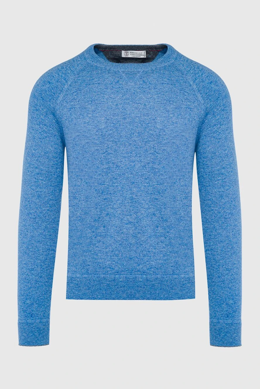 Brunello Cucinelli man wool, cashmere and polyamide jumper blue for men 141169 - photo 1