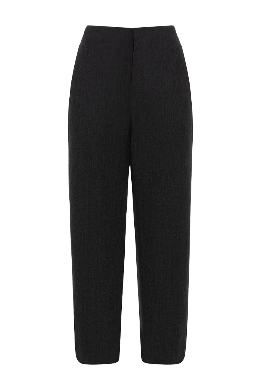 Brunello Cucinelli women's wide-leg classic trousers black 141286 - photo 1