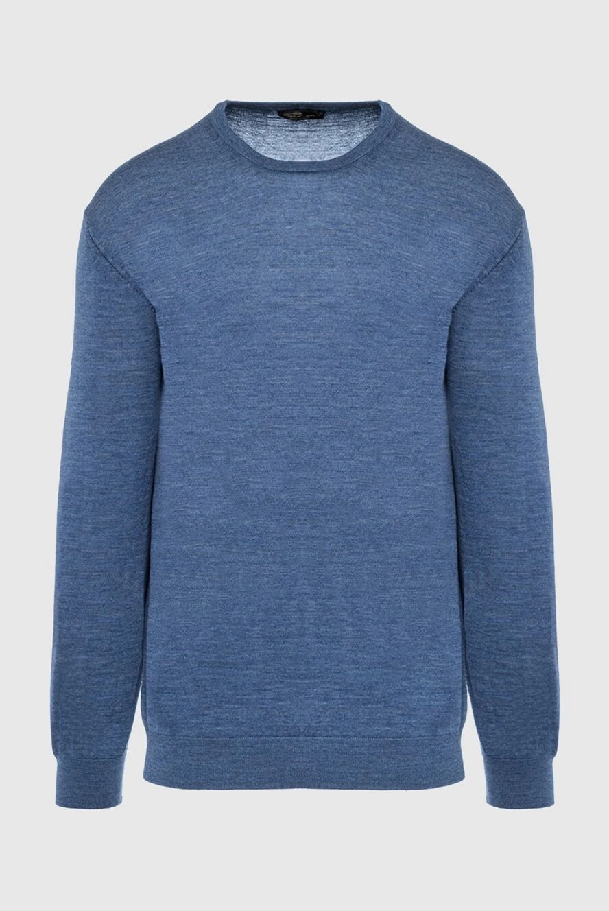 Cesare di Napoli man wool jumper blue for men buy with prices and photos 141349 - photo 1