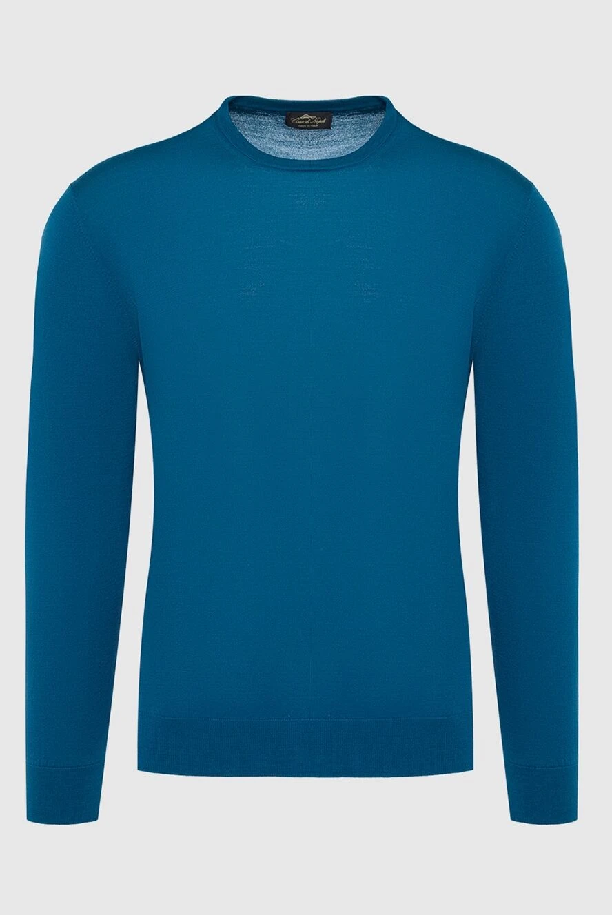 Cesare di Napoli man wool jumper blue for men buy with prices and photos 141350 - photo 1