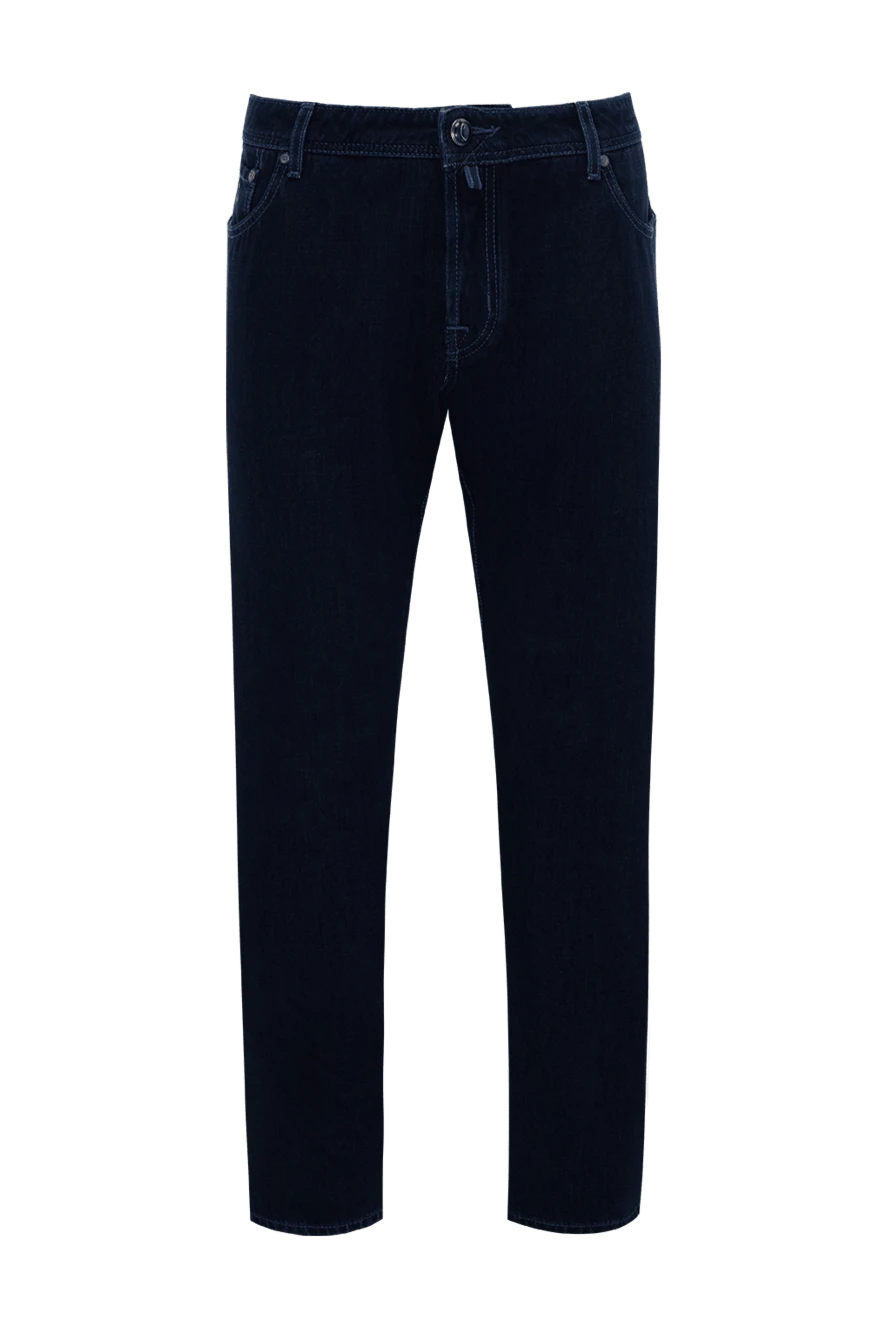 Jacob Cohen мужские джинсы из хлопка и полиэстера синие мужские купить с ценами и фото 141482 - фото 1