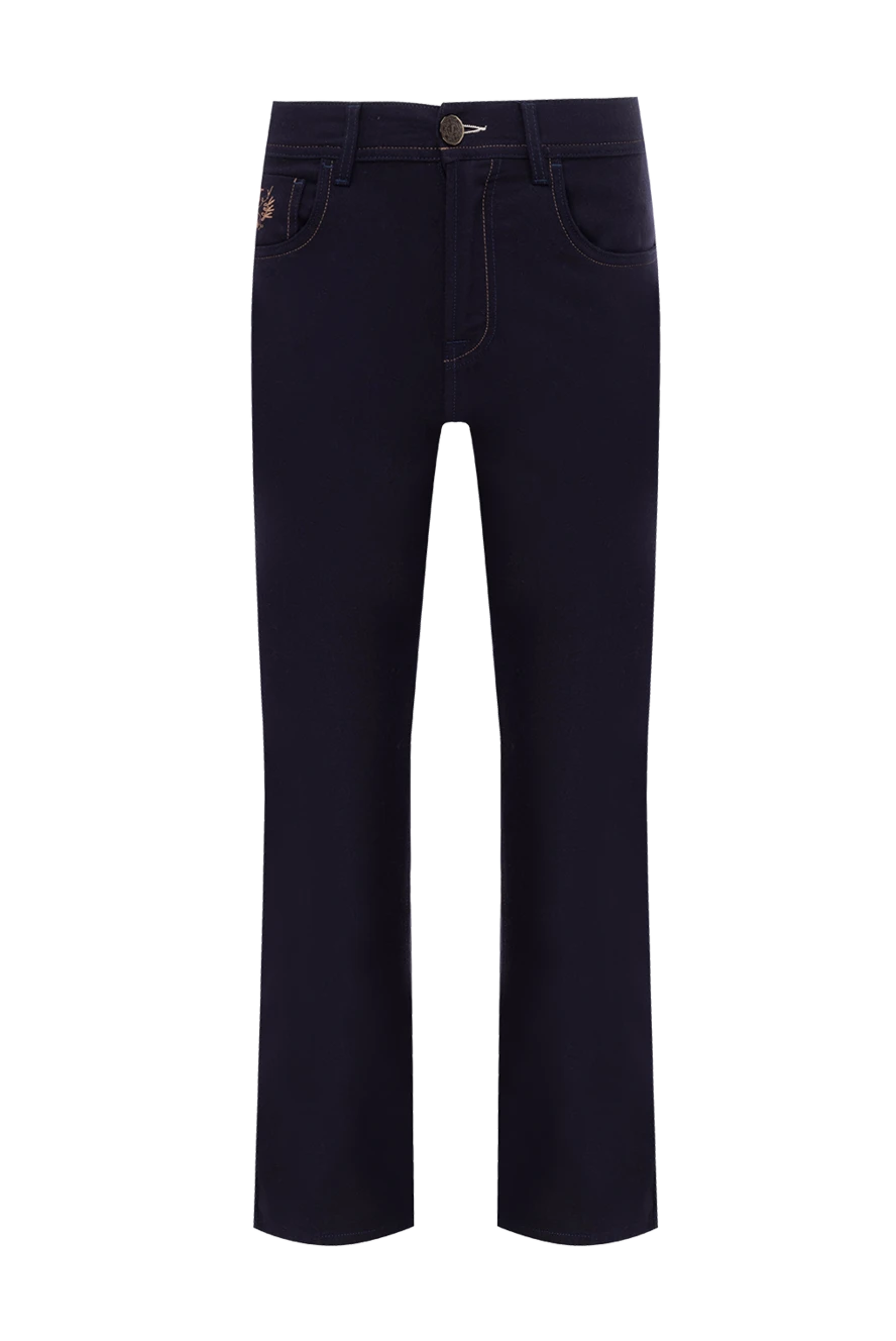 Scissor Scriptor blue wool and elastane jeans for men 142553 - photo 1