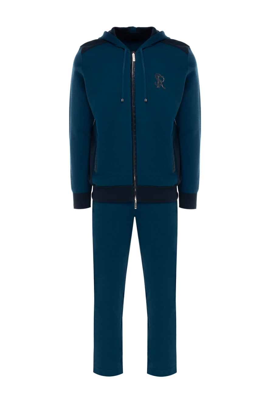 Stefano Ricci men's sports jacket made of cashmere blue 142721 - photo 1