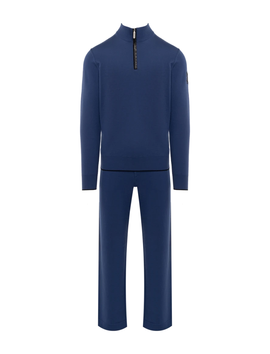 Stefano Ricci костюм спортивный мужской из кашемира синий 142724 - фото 1